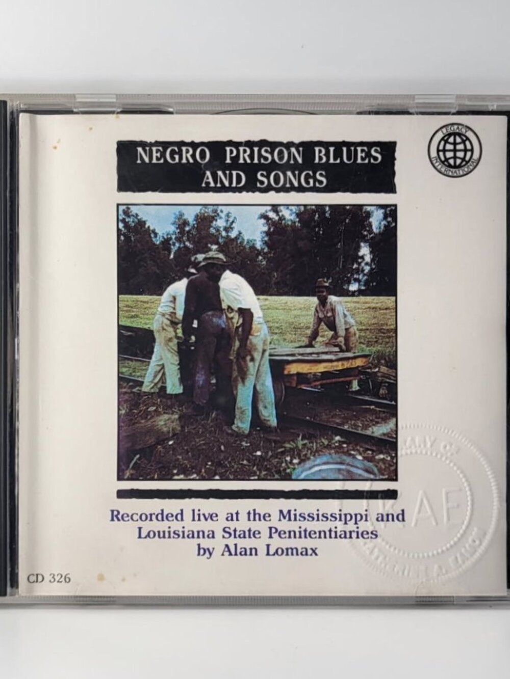 Negro Prison Blues and Songs CD 1994 - Alan Lomax Prison Field Recordings